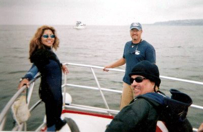 The DM Anita, The Captain and John in the foreground.