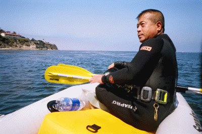 Ed on his kayak.