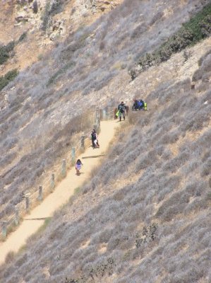 The trail down Cardiac Hill