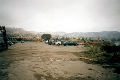 The Catalina room, abandoned buildings and the shrubs have been cut from around the parking lot.