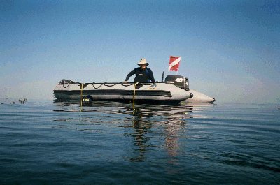 John was back in the boat first.