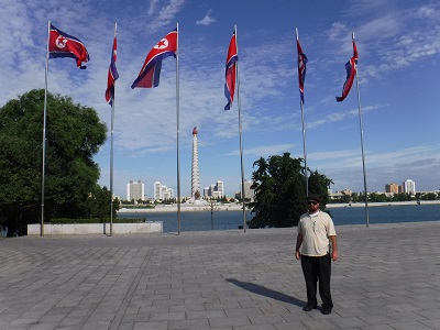 Me outside Kim Il Sung Square