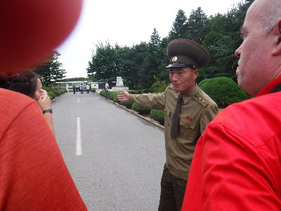 North Korean Army leads the way.