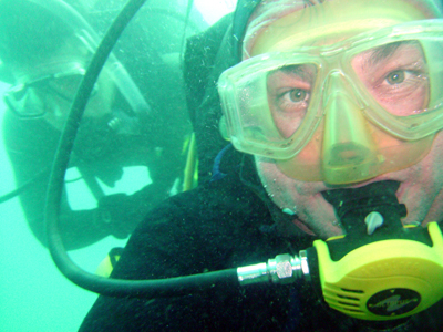 Self portrait with IceJon in the back.