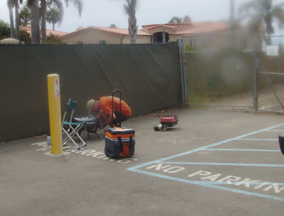 We break the barbecues out.