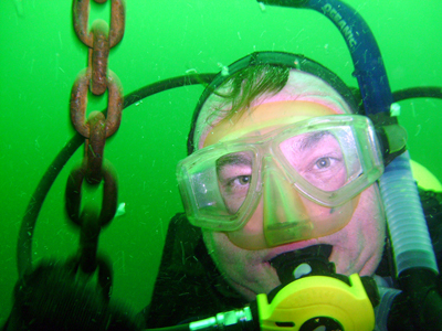 Me at the anchor line