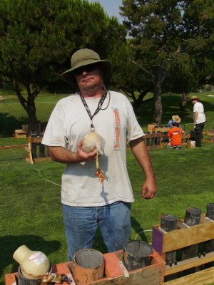 Me with a high explosive.