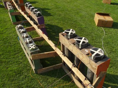 Tape over the mortars.