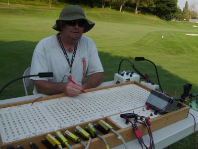 I sat at the firing board checking all the connections