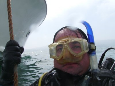 Me at the anchor line