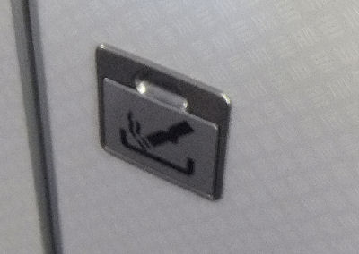 There's an ashtray outside of each lavatory - why?