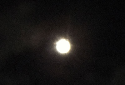 The moon on opening night.