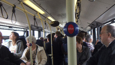 Just like going to Albania, a bus picked us up to take us to the plane.