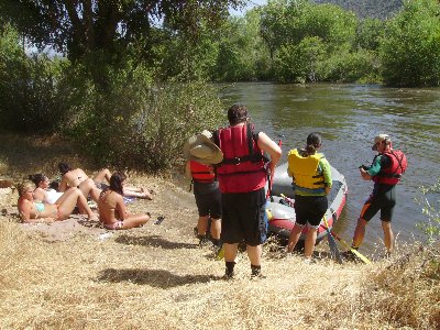 We relaunched at the same spot, but some hot chick sun bathers tried to take over the beach.