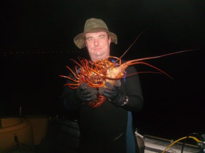 My lobster catch for the night.