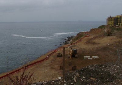 The foam off of Old Marineland