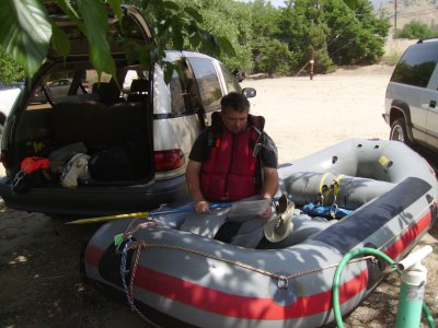 John gives his safety and proceedures speech.