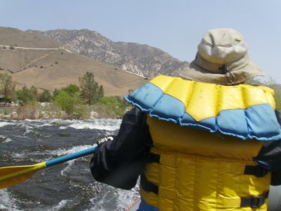 Approaching deadly rapids.