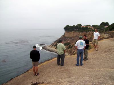 The group checks out Honeymoon Cove.