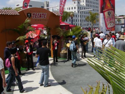A mariachi band greets us at the Long Beach Grand Prix